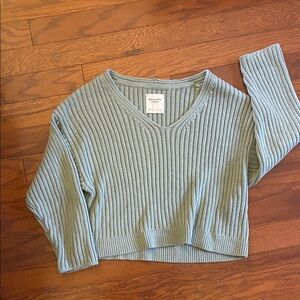 Abercrombie & Fitch Sage Ribbed Knit Top